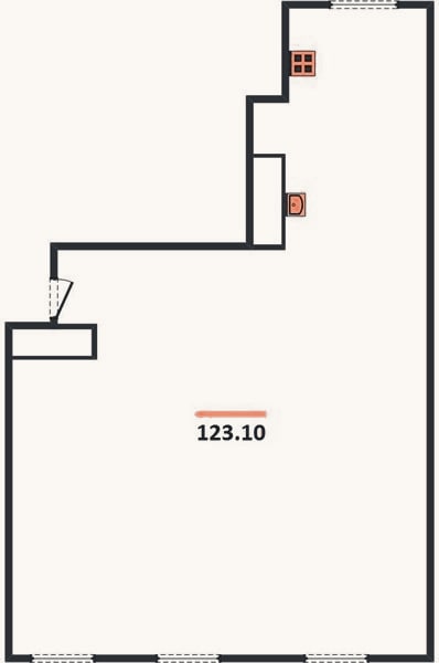 Планировка: 3-к, 123,1 м²