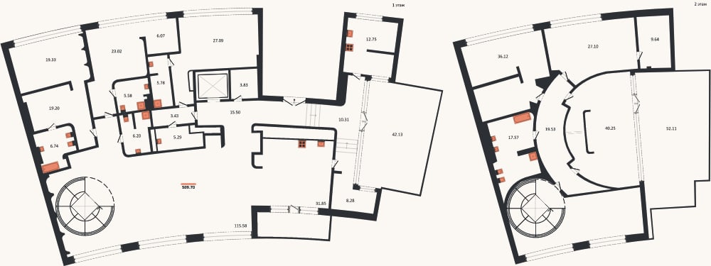 Планировка: 4+ к, 509,7 м²