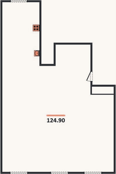 Планировка: 3-к, 124,9 м²