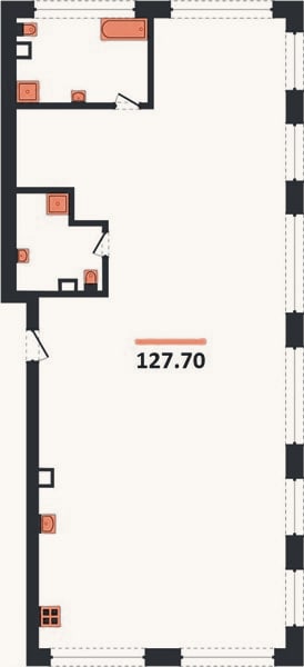Планировка: 4+ к, 127,7 м²