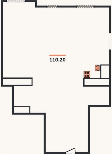 Планировка: 2-к, 110,2 м²