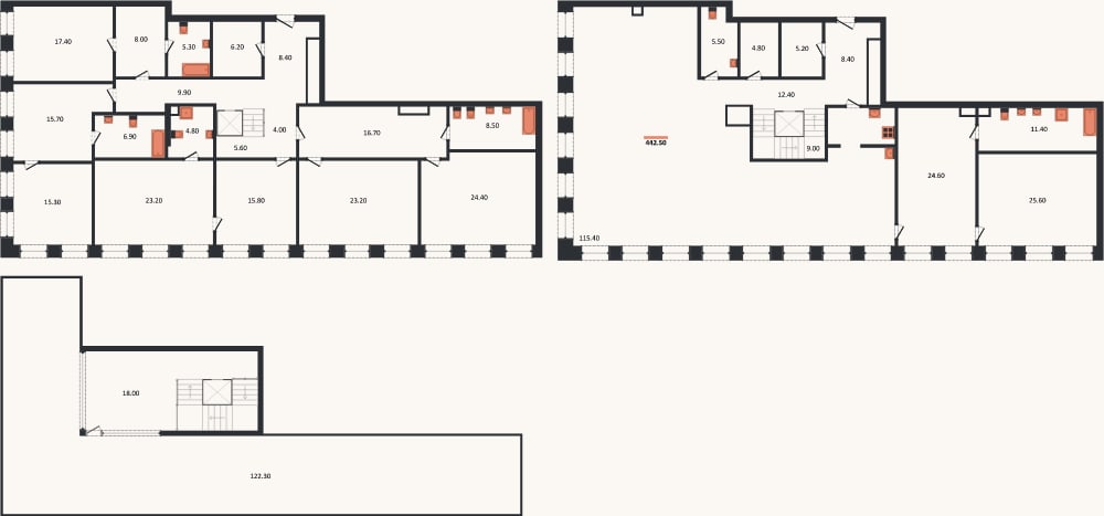 Планировка: 4+ к, 441,5 м²