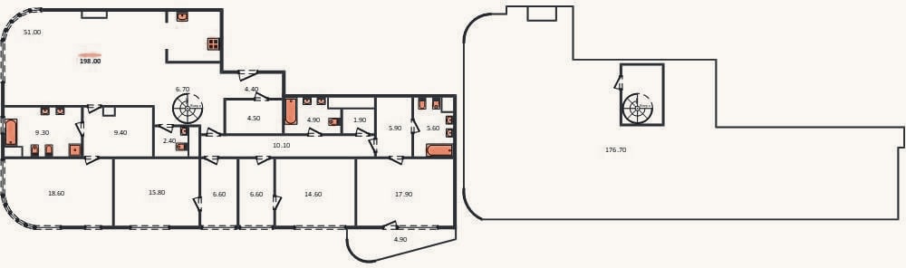 Планировка: 4+ к, 204,7 м²