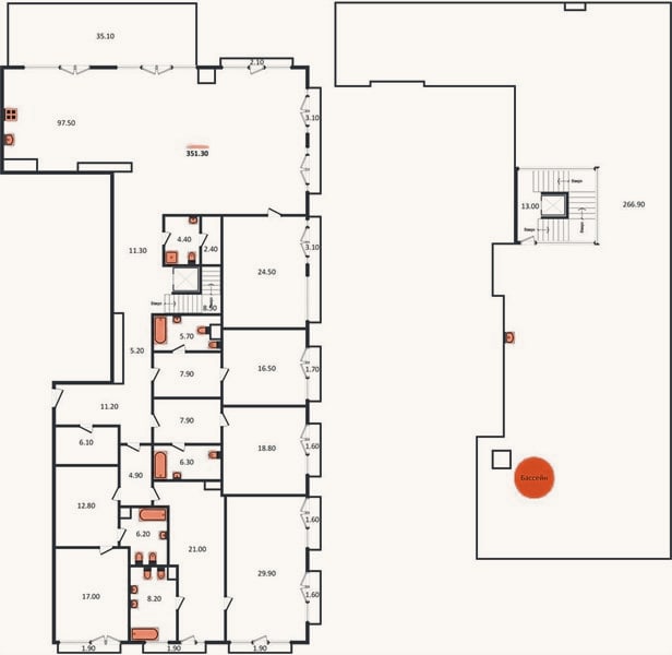 Планировка: 4+ к, 348,1 м²