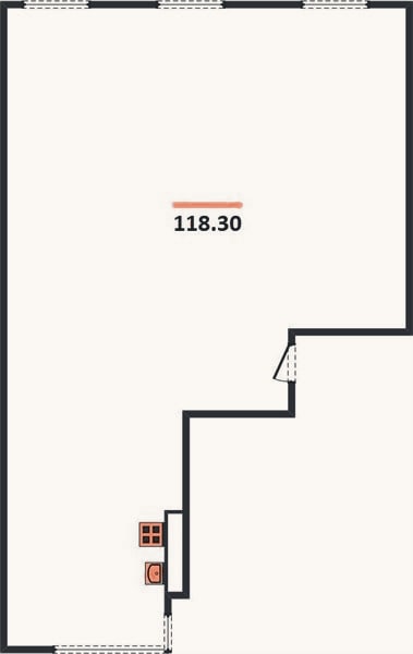 Планировка: 3-к, 118,3 м²