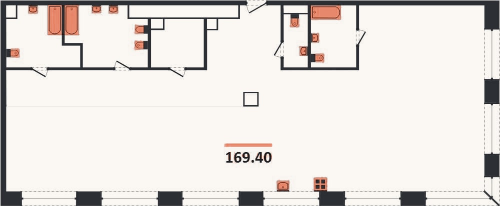 Планировка: 4+ к, 169,4 м²