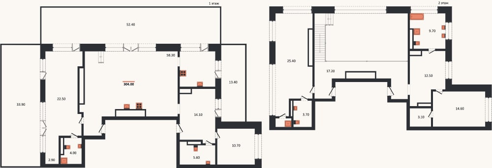 Планировка: 4+ к, 304 м²