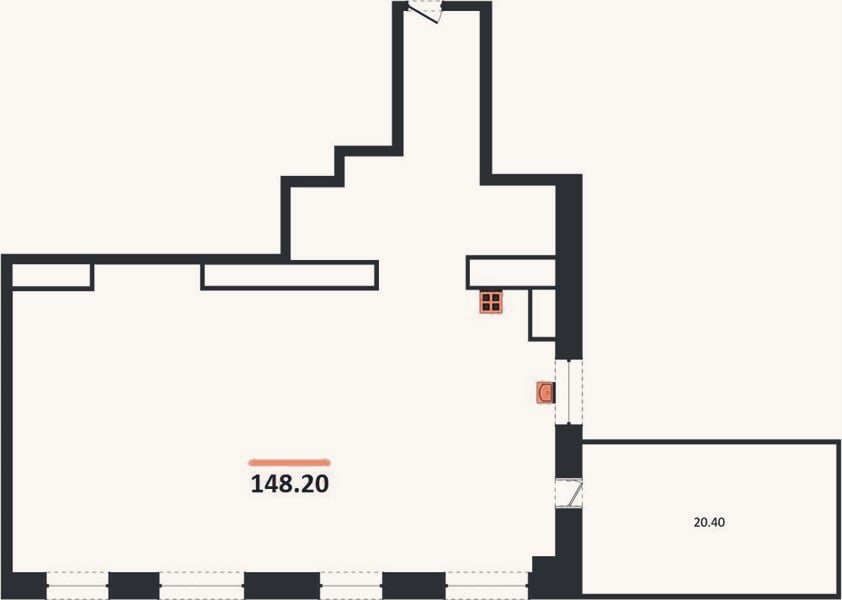 Планировка: 3-к, 148,2 м²