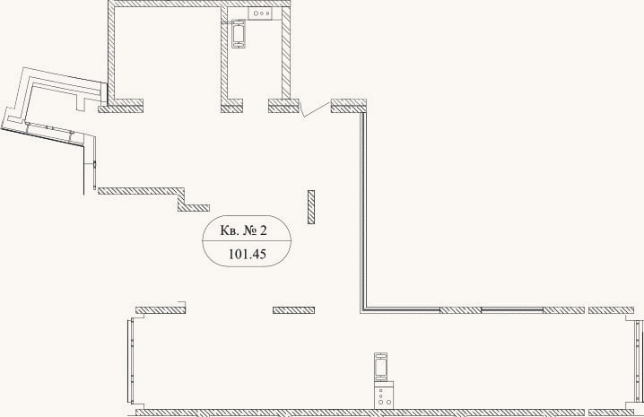 Планировка: Своб. план., 95,1 м²