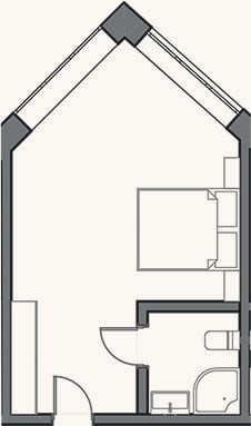 Планировка: Студия, 18 м²