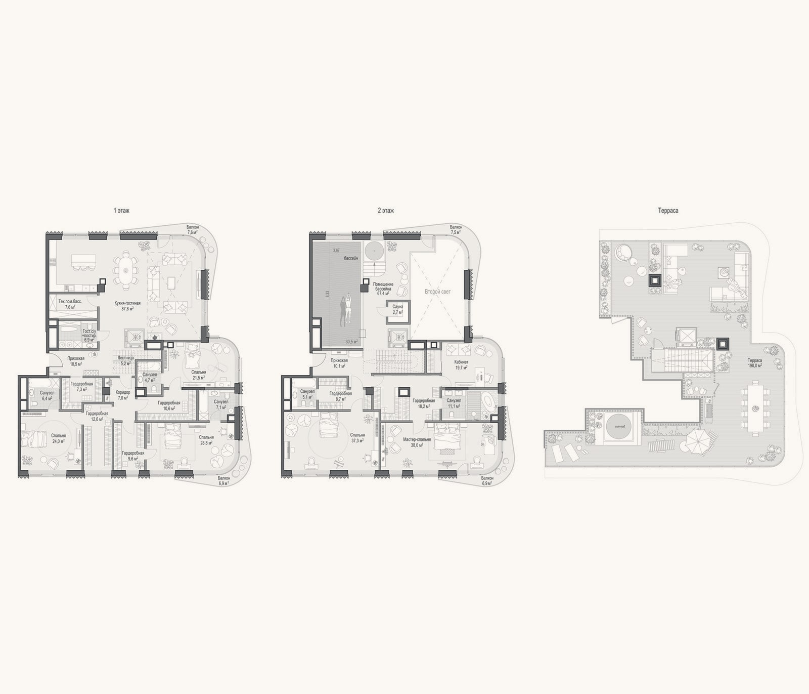 Планировка: 4+ к, 479,3 м²