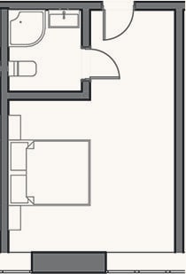 Планировка: Студия, 18 м²