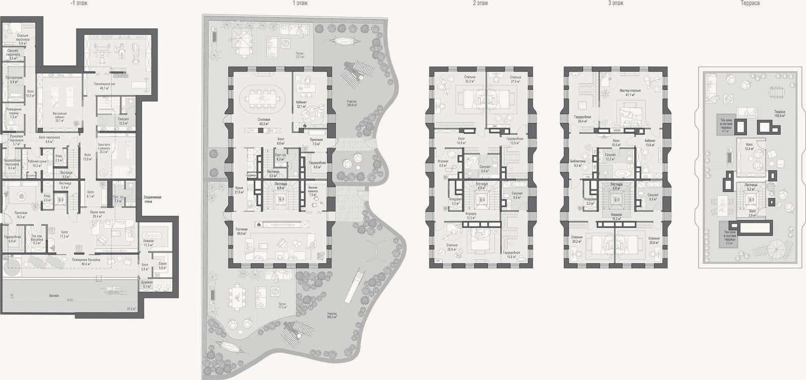 Планировка: Своб. план., 979,5 м²