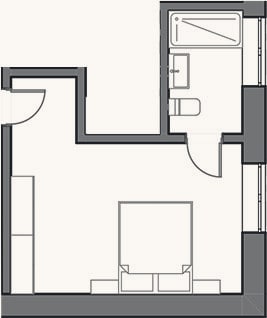 Планировка: Студия, 18 м²
