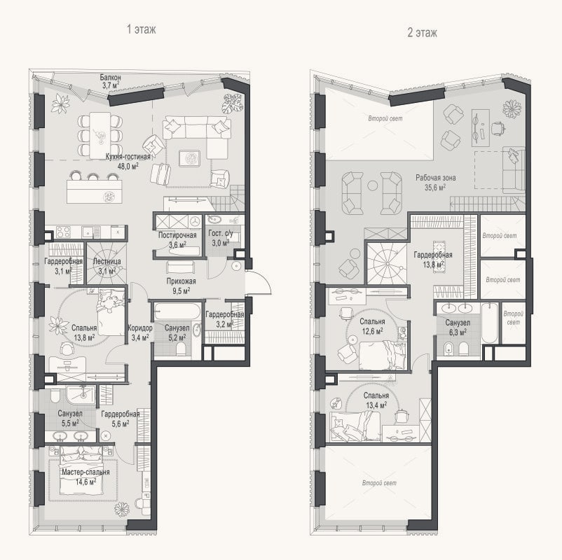 Планировка: 4+ к, 171,3 м²