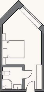 Планировка: Студия, 18 м²
