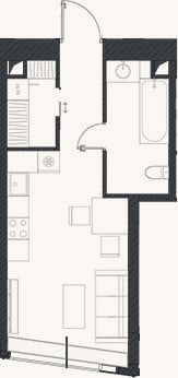 Планировка: Своб. план., 31,5 м²