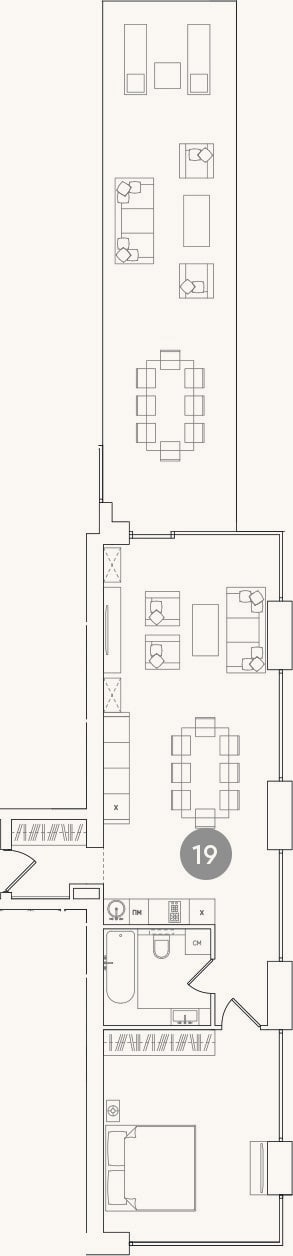 Планировка: 2-к, 66,7 м²