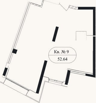 Планировка: Своб. план., 48,9 м²