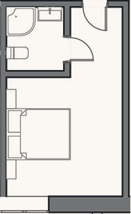 Планировка: Студия, 18 м²