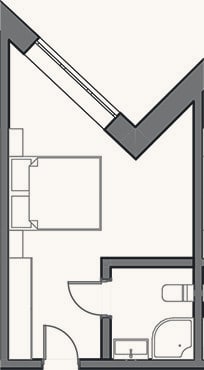 Планировка: Студия, 18 м²