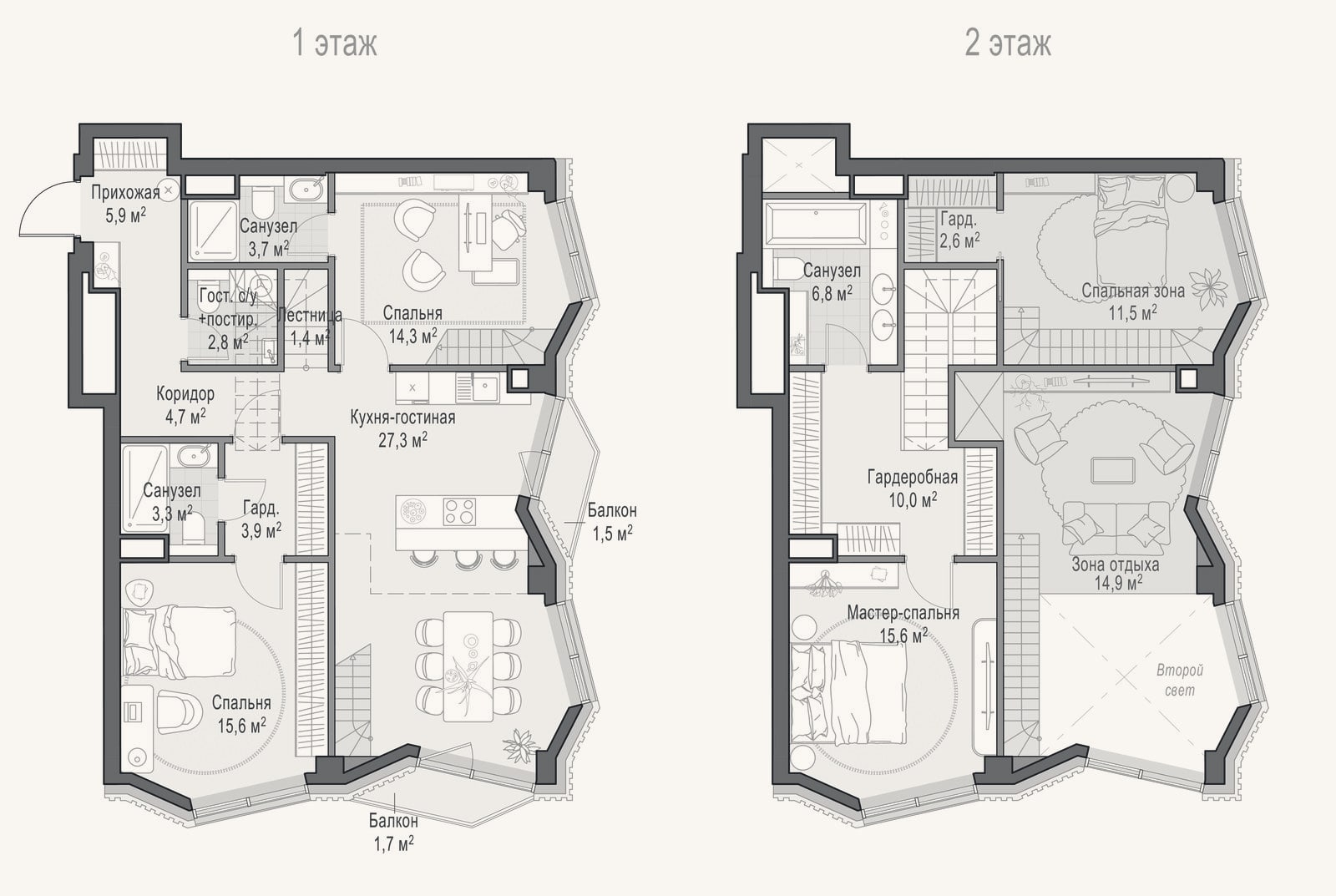 Планировка: 4+ к, 116,1 м²