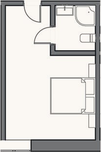 Планировка: Студия, 18 м²