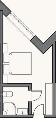 Планировка: Студия, 18 м²
