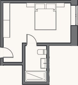 Планировка: Студия, 18 м²