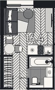 Планировка: Студия, 16,4 м²