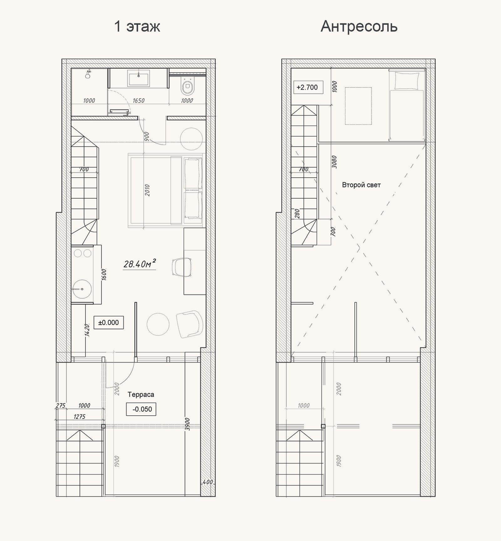 Планировка: Студия, 34,3 м²