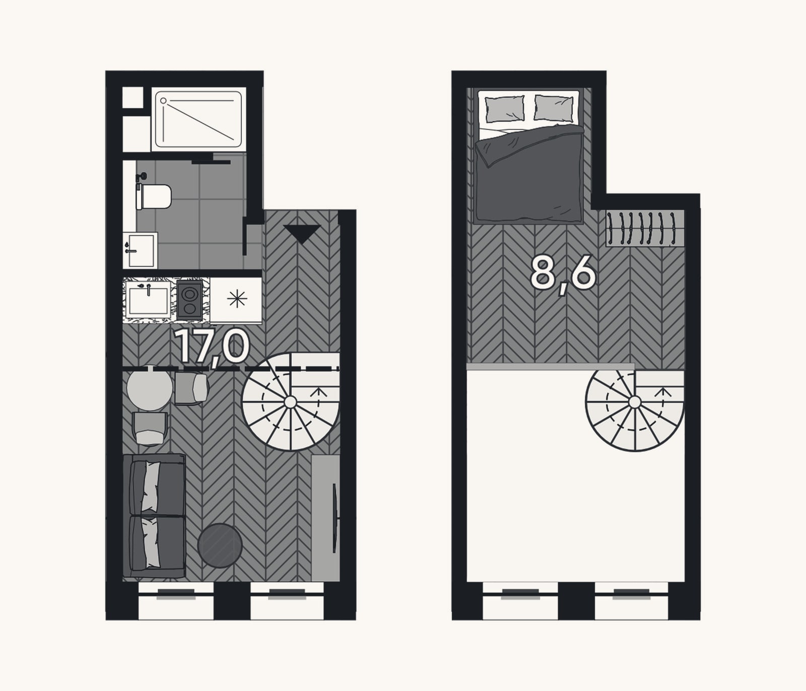 Планировка: Студия, 23,8 м²