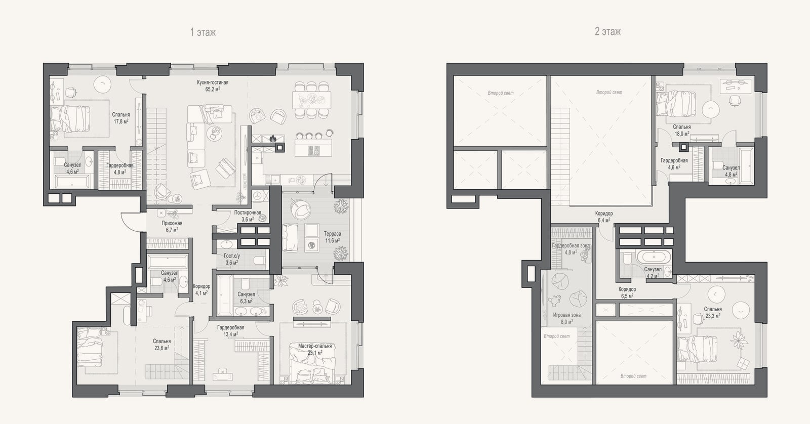 Планировка: 4+ к, 262,4 м²