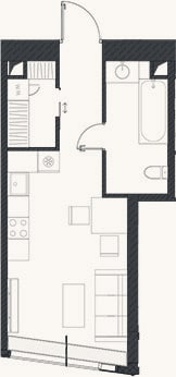 Планировка: Своб. план., 31,5 м²