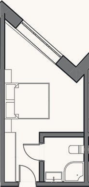 Планировка: Студия, 18 м²