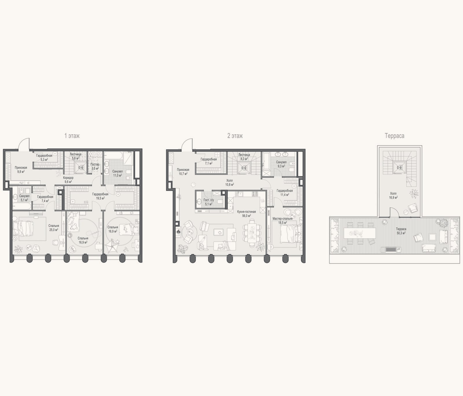 Планировка: 4+ к, 270,7 м²