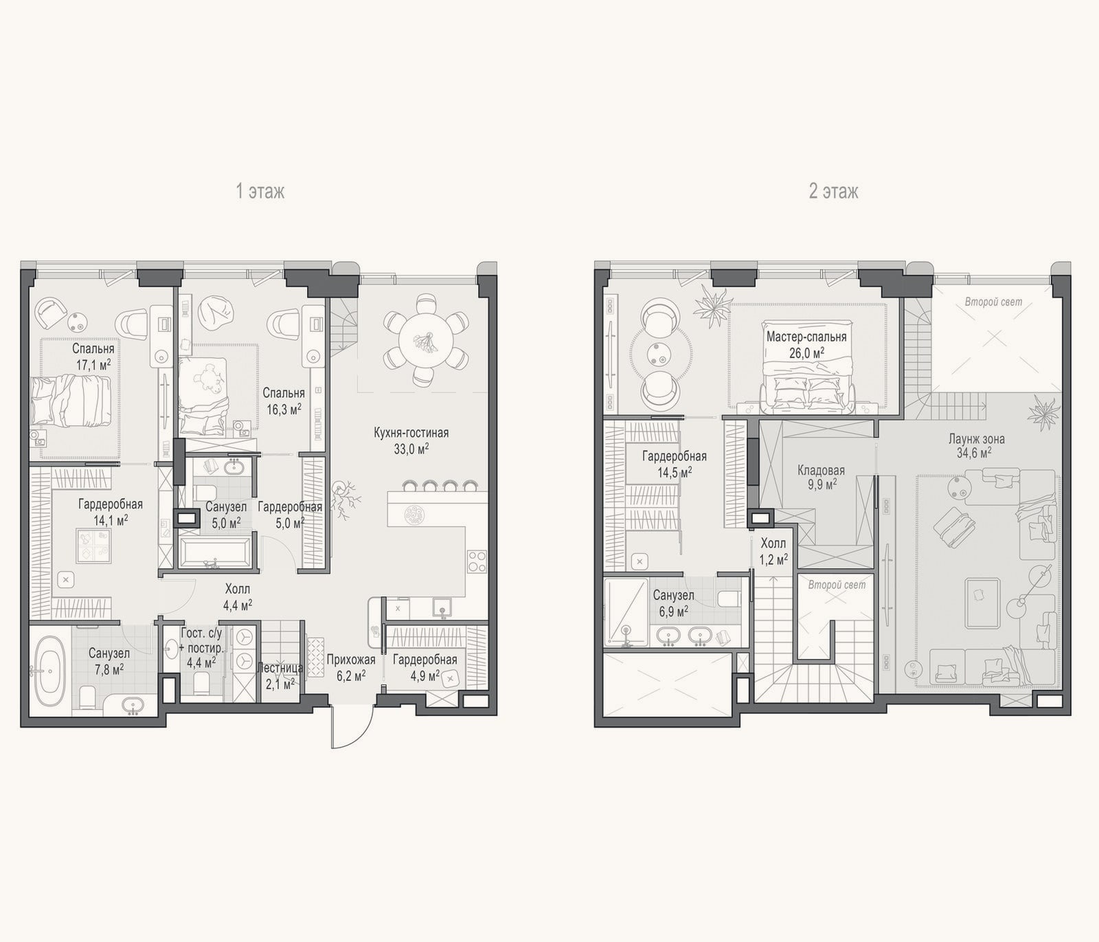 Планировка: 4+ к, 170,1 м²