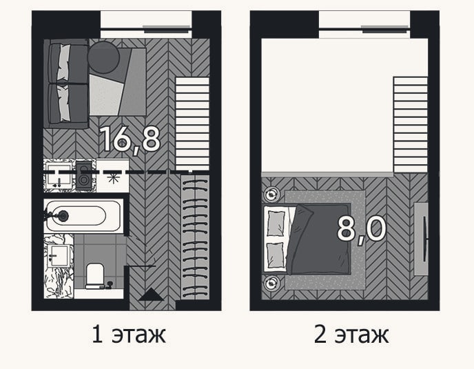 Планировка: Студия, 23,5 м²