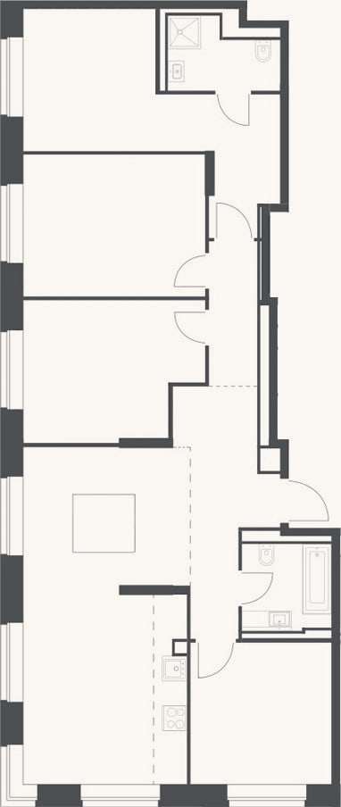 Планировка: 4+ к, 98,8 м²