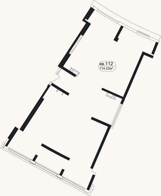Планировка: Своб. план., 108,6 м²