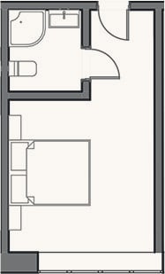 Планировка: Студия, 18 м²