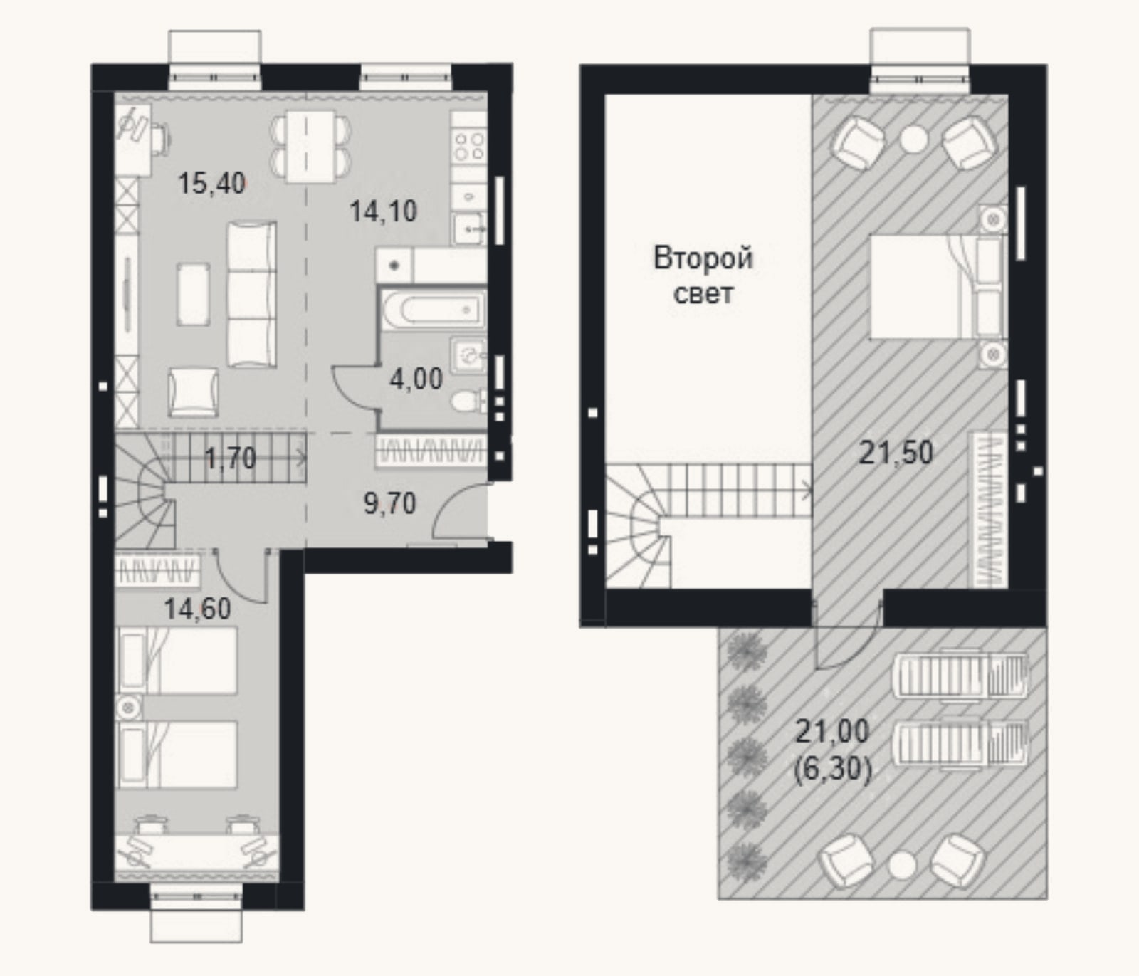 Планировка: 3-к, 81 м²