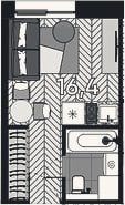 Планировка: Студия, 16,4 м²