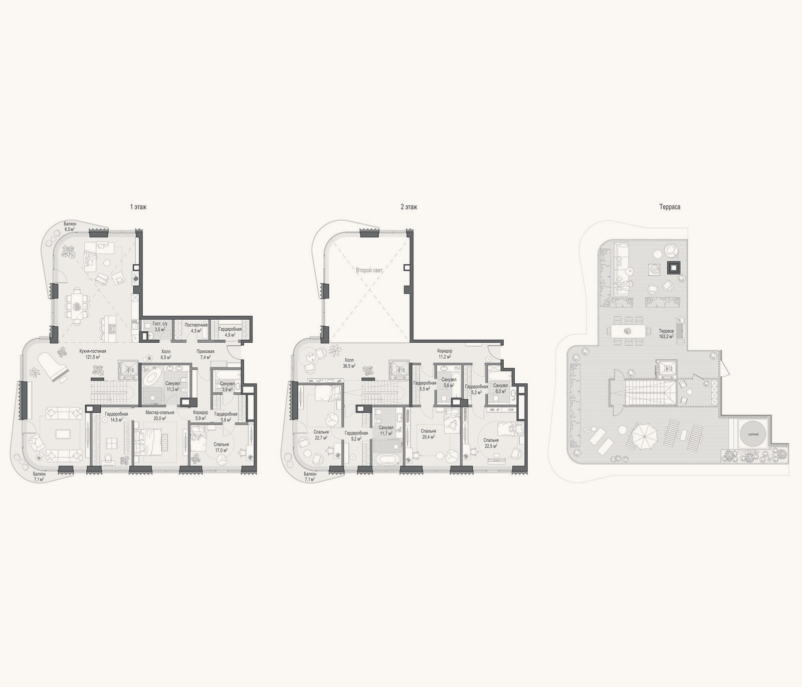 Планировка: 4+ к, 379,8 м²