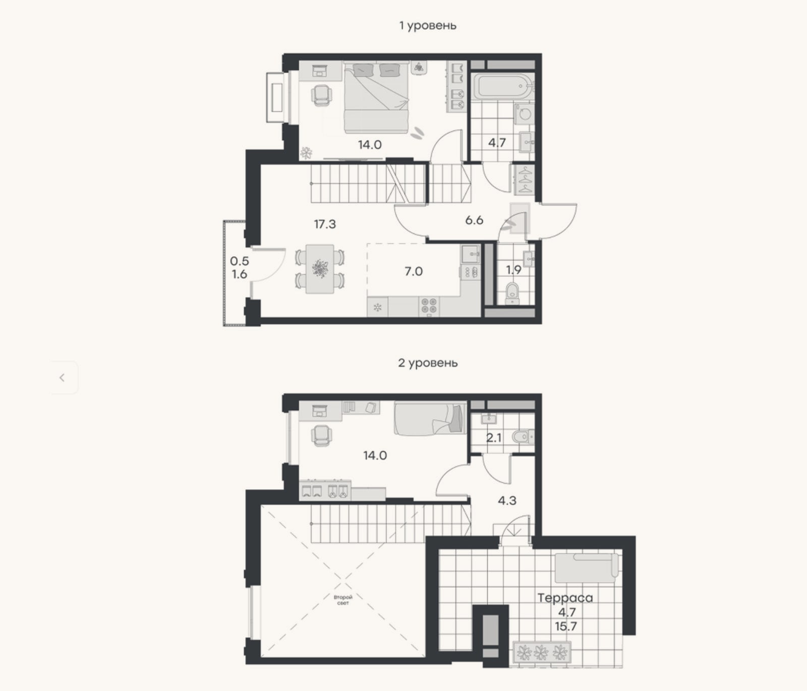 Планировка: 3-к, 71,9 м²