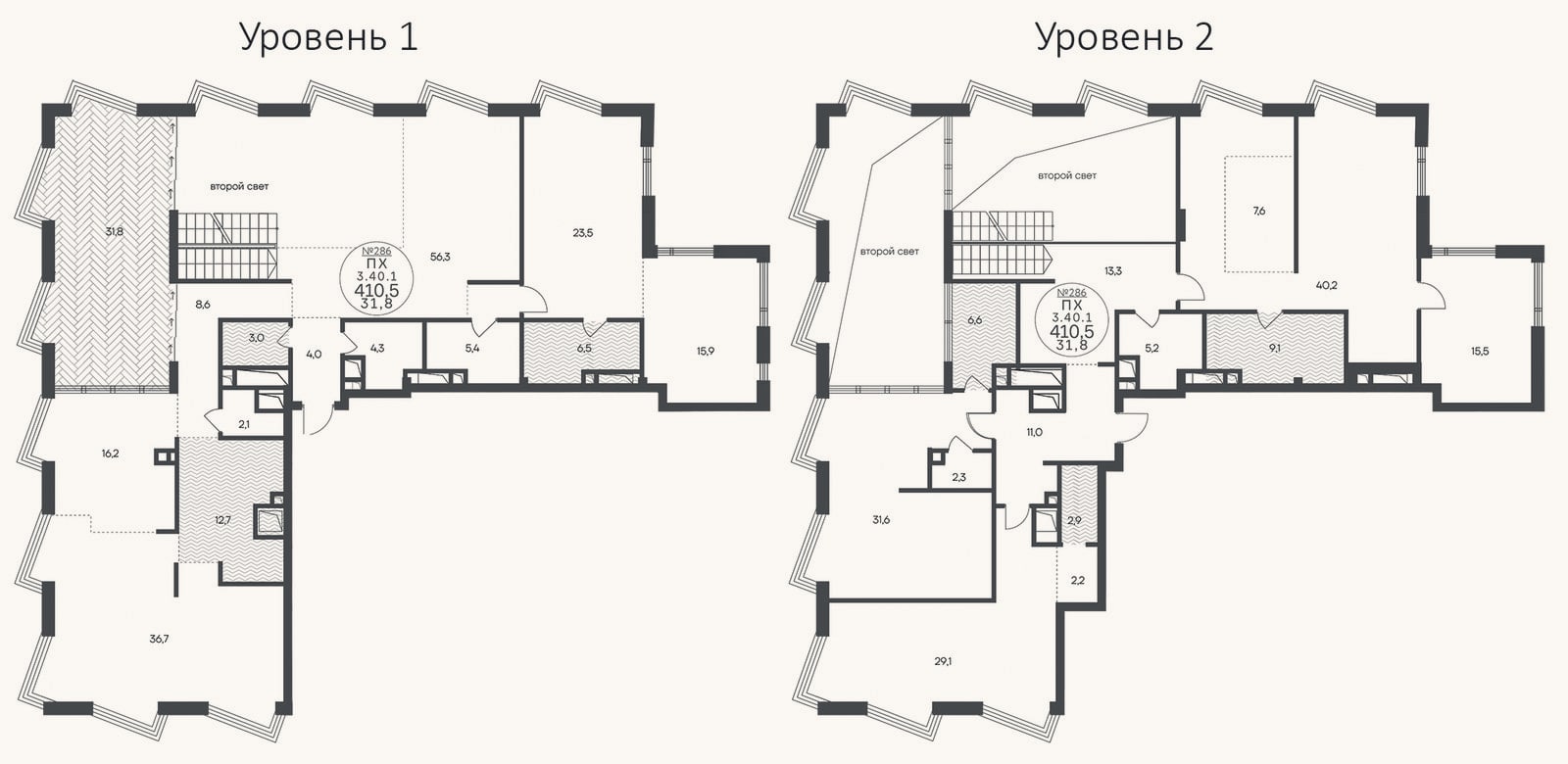 Планировка: Своб. план., 410,5 м²