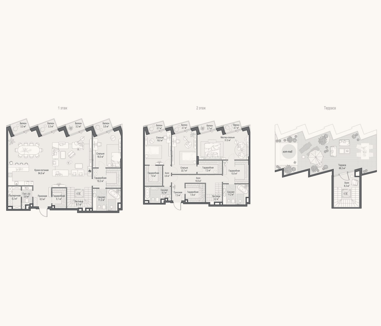 Планировка: 4+ к, 287,6 м²