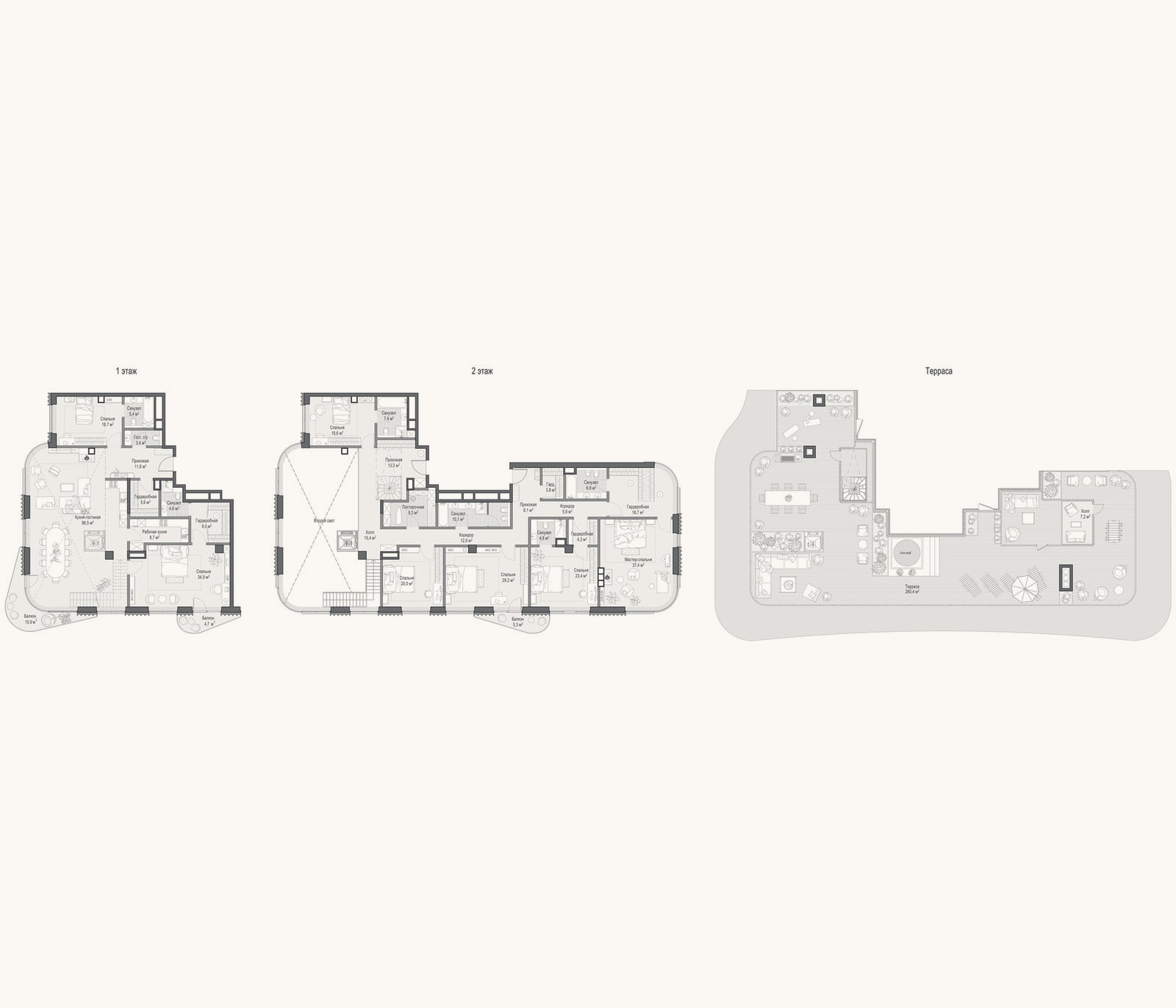 Планировка: 4+ к, 425,9 м²