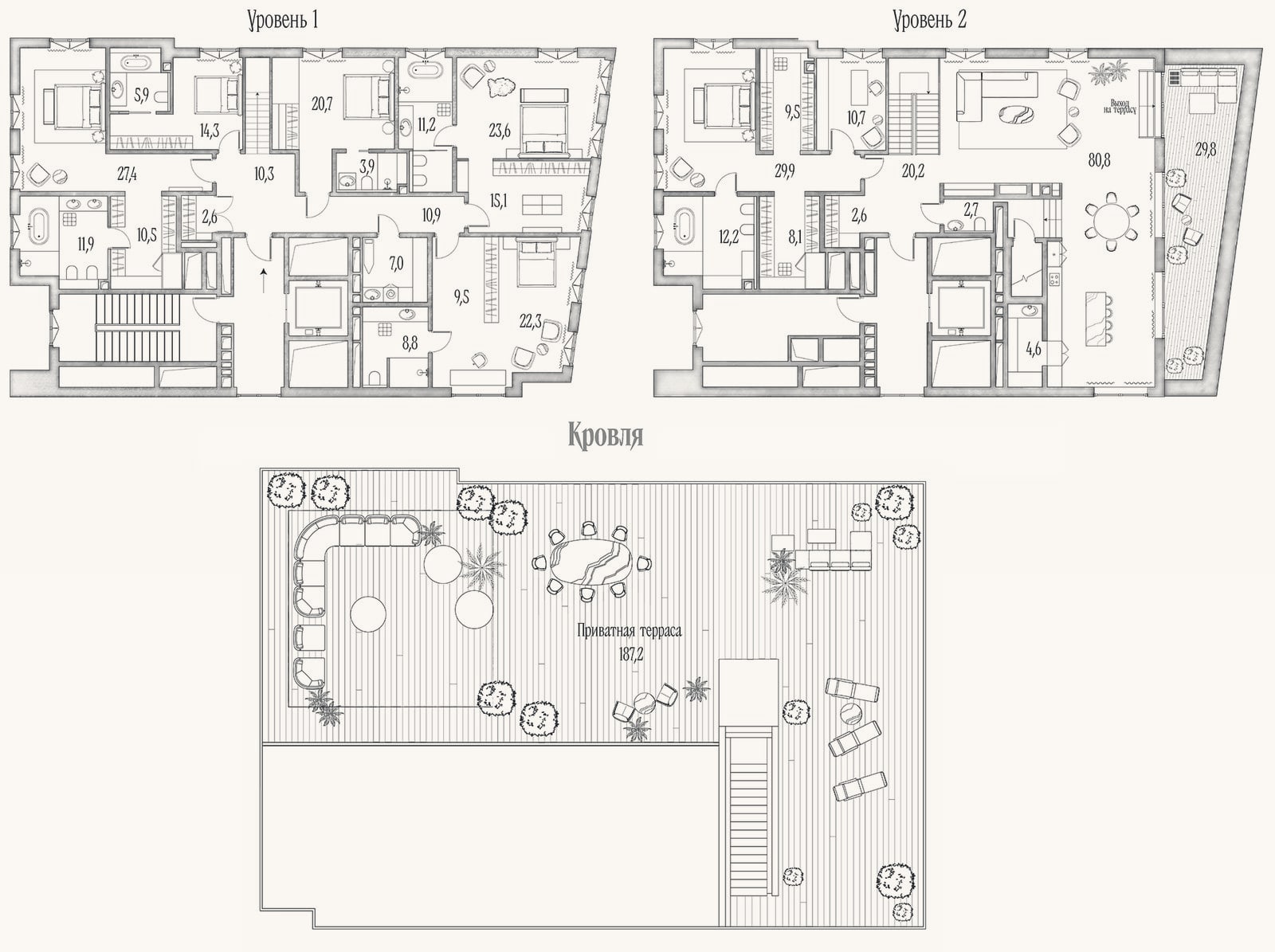 Планировка: 4+ к, 425,4 м²