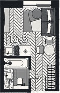 Планировка: Студия, 16,8 м²